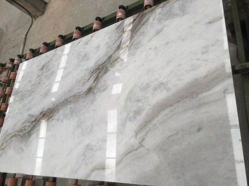 Natural Solid Surface White Marble Tiles/Slabs for Hotel/Hospital/Subway Engineering Design
