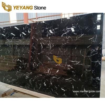 Black Ice Dapple Marble Slabs and Tiles for Flooring