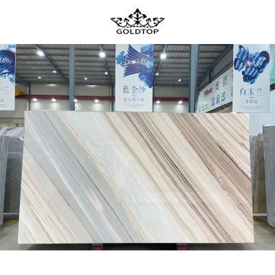 Hotel/Commercial/Villa Project Palissandro Chiaro Marble, Palissandro Light Wood, Palissandro Bianco Marble Large Size White Marble