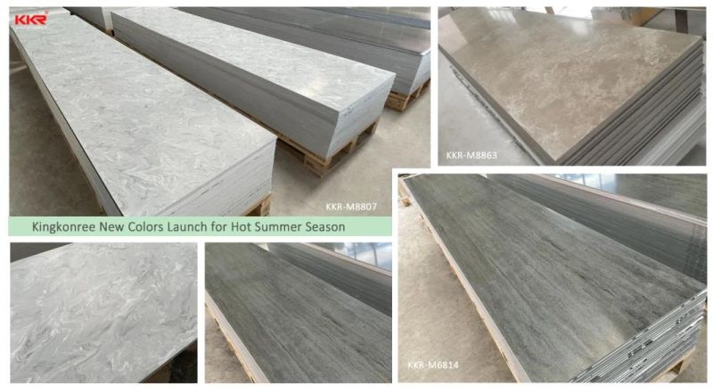 2020 Hot Selling Marble Looking Faux Stone Composite Acrylic Solid Surface Sheet