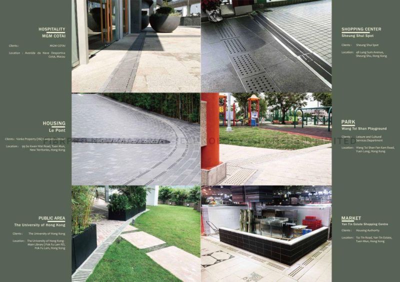 Fibrpro Reinforced Stone Decorative FRP/GRP En124 Channel Manhole Grating & Cover