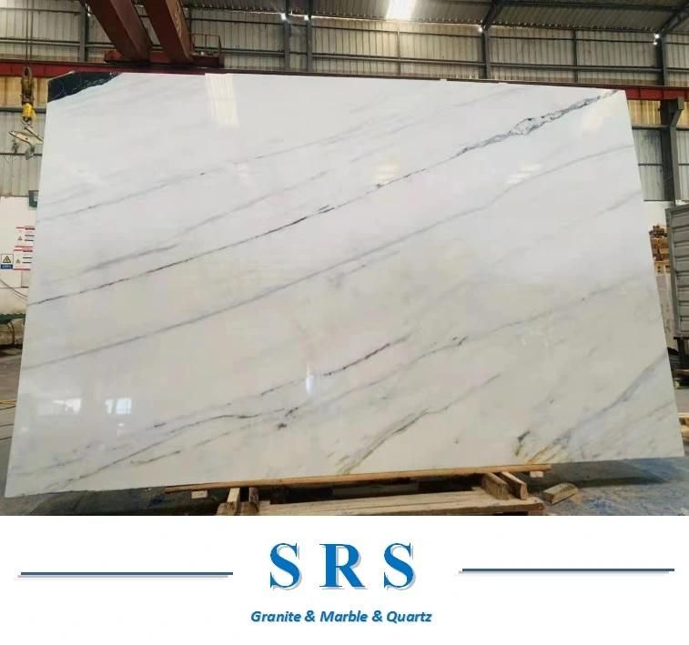 China Guang xi White/Dior White Marble Slabs for Coutertop, Wall, Floor Decoration