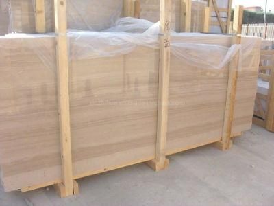Italia Wooden Beige Slabs for Interior Decoration/Flooring/Covering/Bathroom Wall Marble