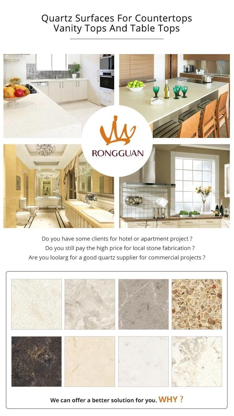 Wholesale Solid Surface Countertop Material Faux Quartz Slab Stone Panels Flooring Wall Tiles Artificial Stone