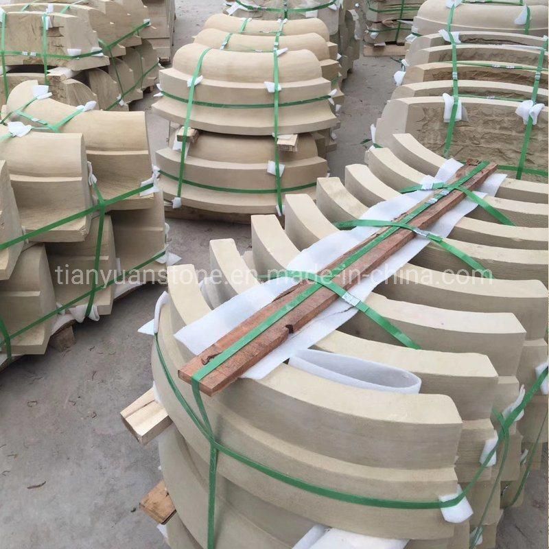 Simple Design Beige Sandstone/Marble Roman Column