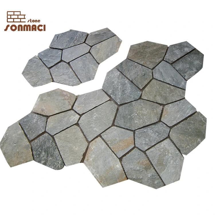 Natural Slate Garden Flagstone Flooring Tile