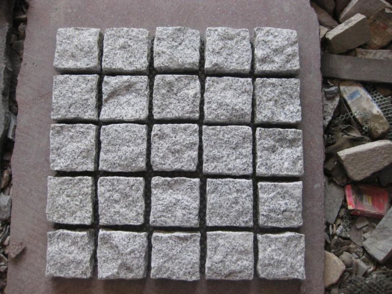 Building Material Flamed G603 Light Grey Granite Paving/Paver for Floor/Stair Tile Slab Fan Cubes