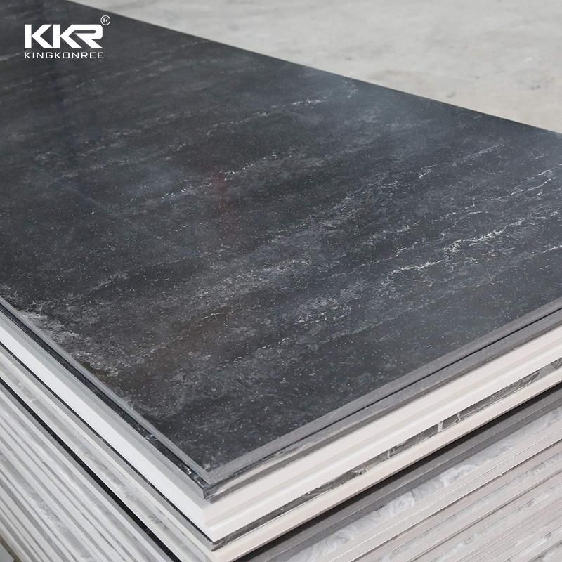 Solid Surface Black Marble Pattern Sheet Corian Solid Surface Wall Panels