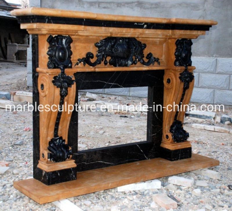 Custom Production of Marble Fireplace Home Decoration (SYMF-119)