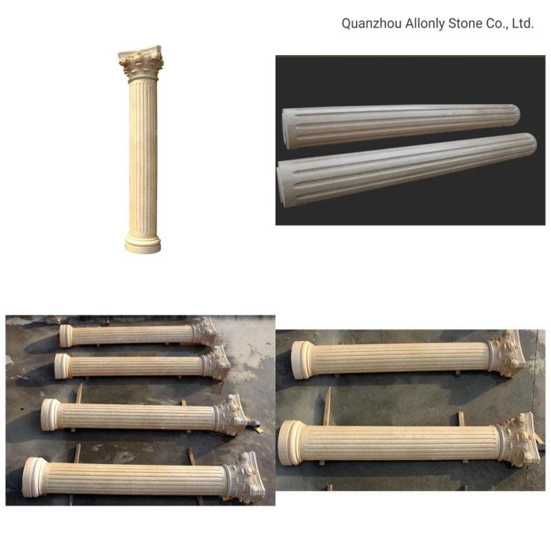 Indoor House Carving Marble Column Granite Pillar Stone Pillar Square