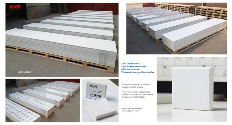 Solid Surface Translucent Decoration Solid Surface Sheet Faux Stone Fabrication Bathroom Vanity