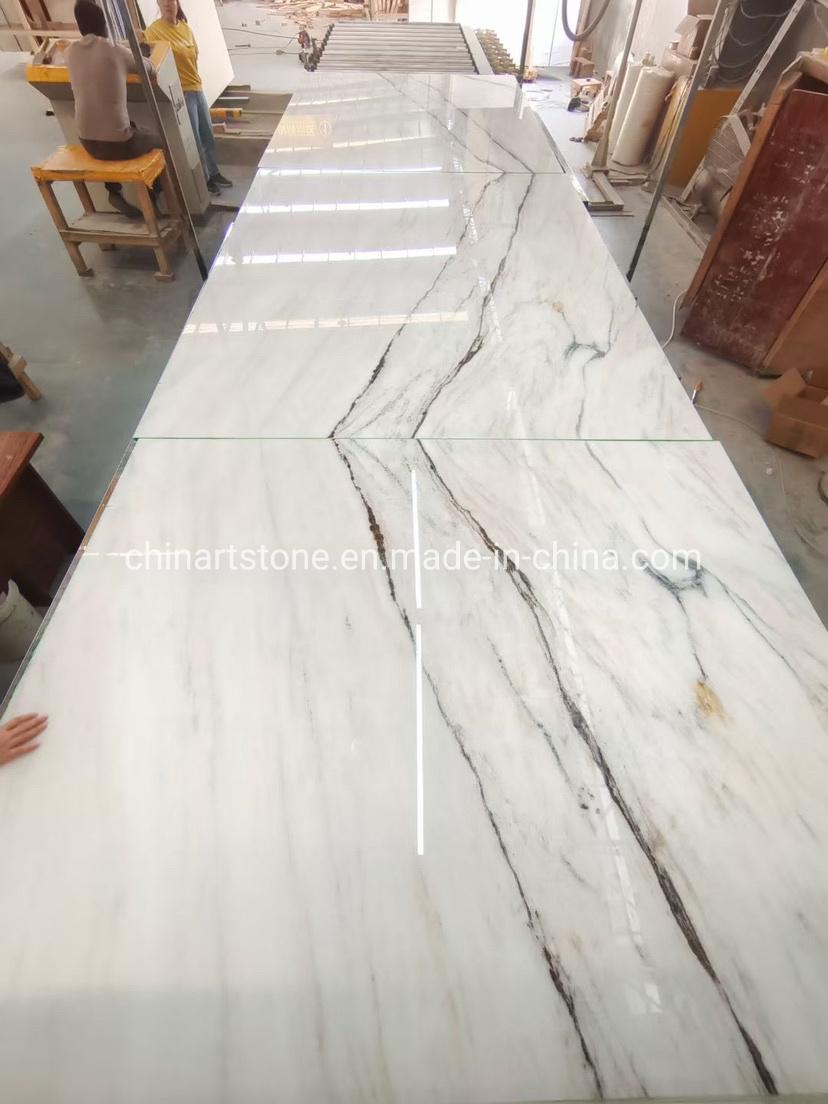 Chinese New Lincoln White Calacatta White Marble Slab for Tile