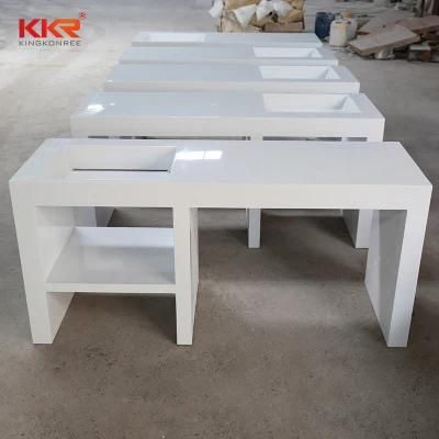 Pure White Acrylic Solid Surface Corian Stone Countertops Vanity Tops