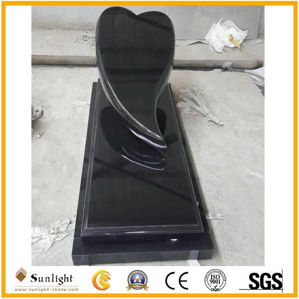 Cheap Black Granite Upright Cemetery Antique Headstones Wholesale for Graves