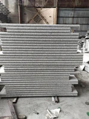 G603 Light Grey Granite Stone for Stairs Risers Bullnose Steps Flamed Tiles for Paving Flamed Surface