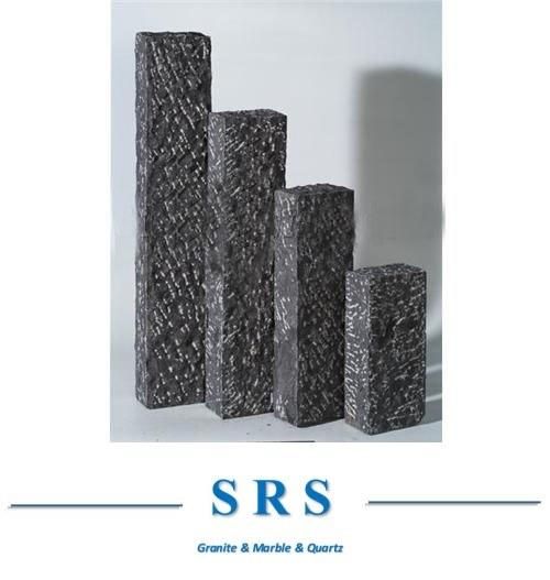 Customize Natural Grey Granite Palisade Pillar Fence