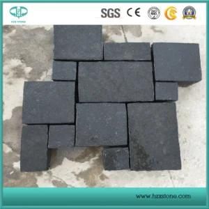 Zp Black Basalt Cobble Setts Paving Andesite Cobble