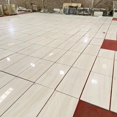 Own Quarry Top Popular Type White Natural Marble Slab White Wood White Marble Bathroom Wall Floor Tiles
