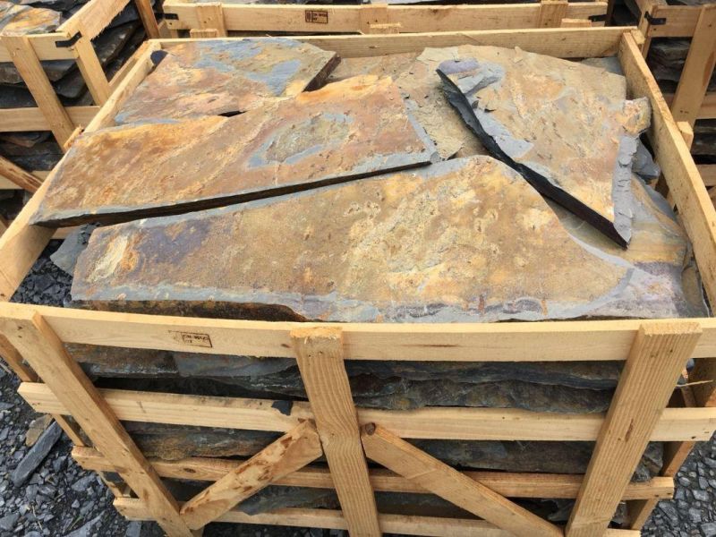 Irregular Rusty Slate for Wall Cladding