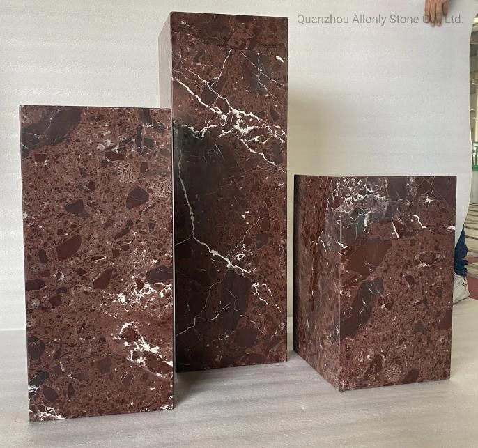 Living Room Furniture Wholesale Stone End Table Marble Plinth Table