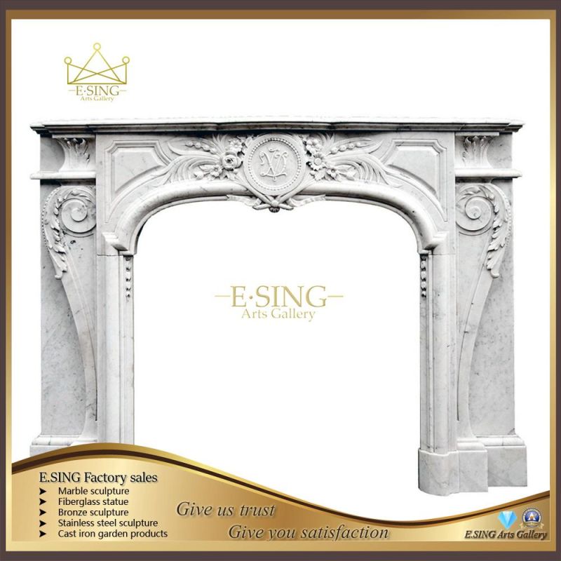 Exported to Worldwide Chinese Wholesale Belgium Marble Fireplace Model