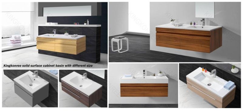 Kkr Solid Surface Stone Bathroom Vanity Top Corian Marble Countertop Vanity Set