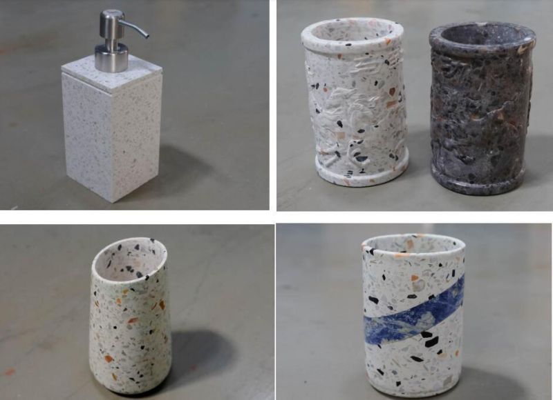 New Design Terrazzo Pot Plant Vase Home Decorative Container Factory Direct