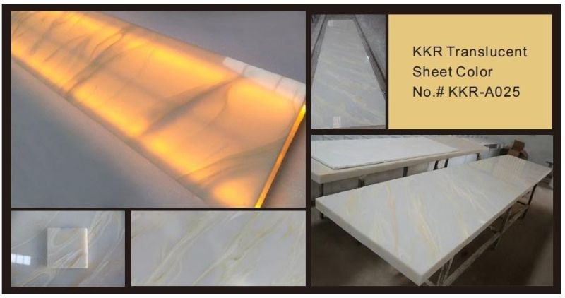 Corian 12mm Translucent Solid Surface Sheet for Background Wall Panels