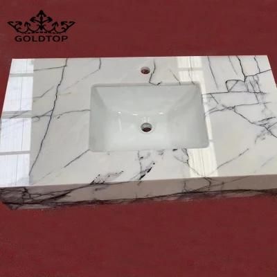 Purple Veins Italy Milas Lilac White Marble Countertops for Wall/Flooring/Slabs/Curved Panel/Sinks/Vanity Tops