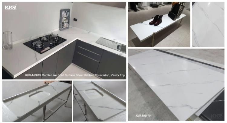 Solid Surface Marble Colour Bathroom Counter Top