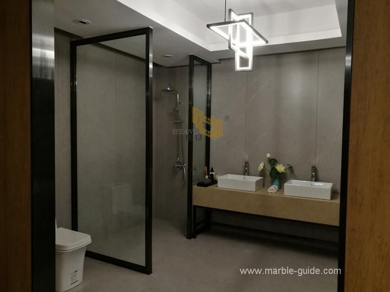 Natural Marble Look Ambrosia Gray Sintered Stone for Interio Wall/Flooring/Countertop/Vanity