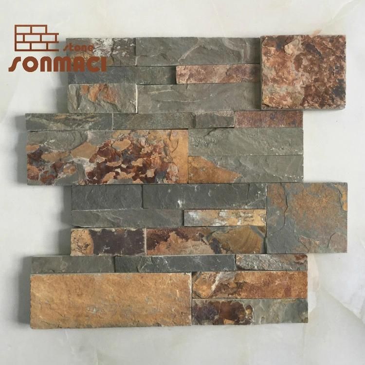 Rusty Slate Interior Wall Stone Panel Decoration