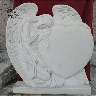 Factory Price Wholesale Hand Carving Marble Granite Angel Tombstone MTB-01