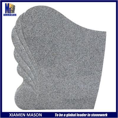 European Style Gray Granite Gravestones Made in Xiamen Factory
