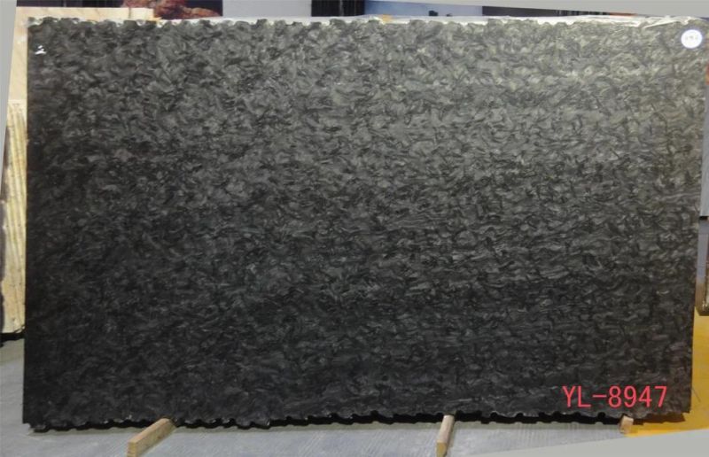 Versace Black Polished Marble Slabs for Interior Flooring Wall Decoration