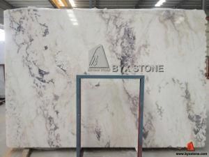Amethyst White Jade Slab with Purple Veins for Stone Tiles