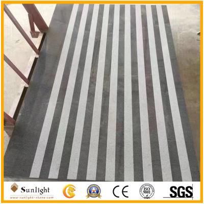 Sandblasted Antislip Stripe Natural G654 China Black Granite