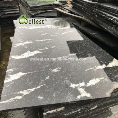Flamed Mist Grey Granite Tile
