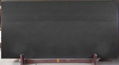 Cararra Black Polished Surfaces Engineered Quartz Stone Slab with NSF SGS Certification for Counter-Top