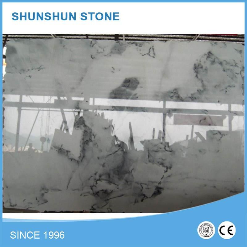 White China Jade Landscape Marble Slabs for Wall and Floooring