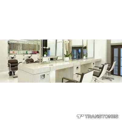 Polished Light Weight Resin Wood Vein Panel Honeywood for Table Decor