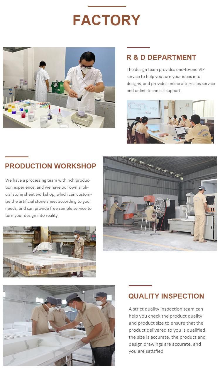Prefab Commercial Marble Solid Surface Countertop