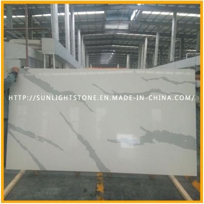 Artificial Calacatte Gold Quartz Stone for Kitchen Countertop