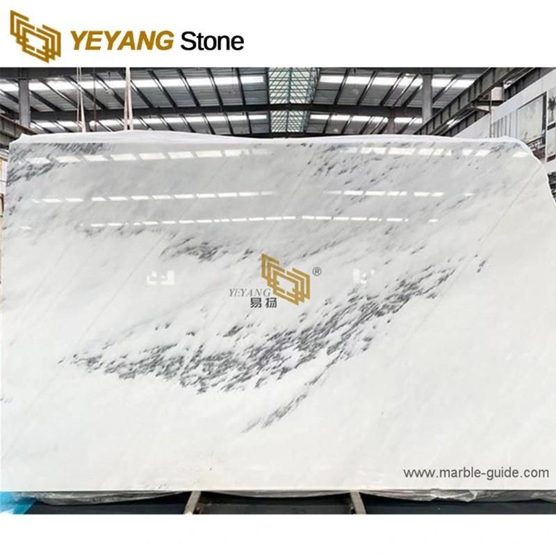Kitchen Top White Marble Landscape Painting Marble for Wall/Countertop/Table/Background