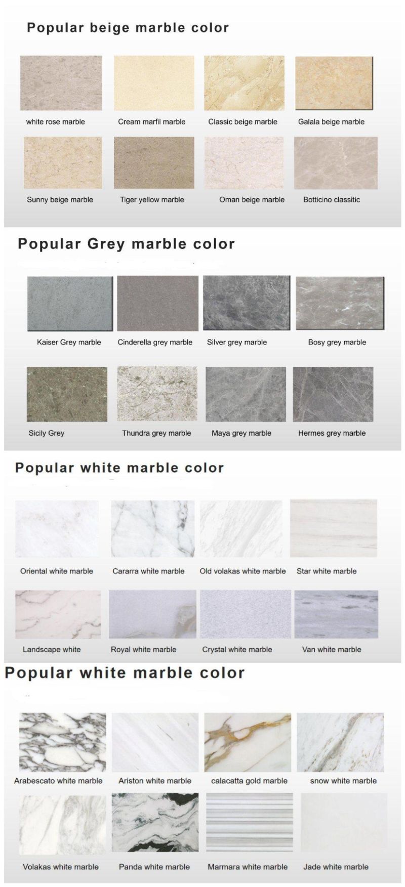 Mystery White Marble Floor Tile for Residential Commercial Project