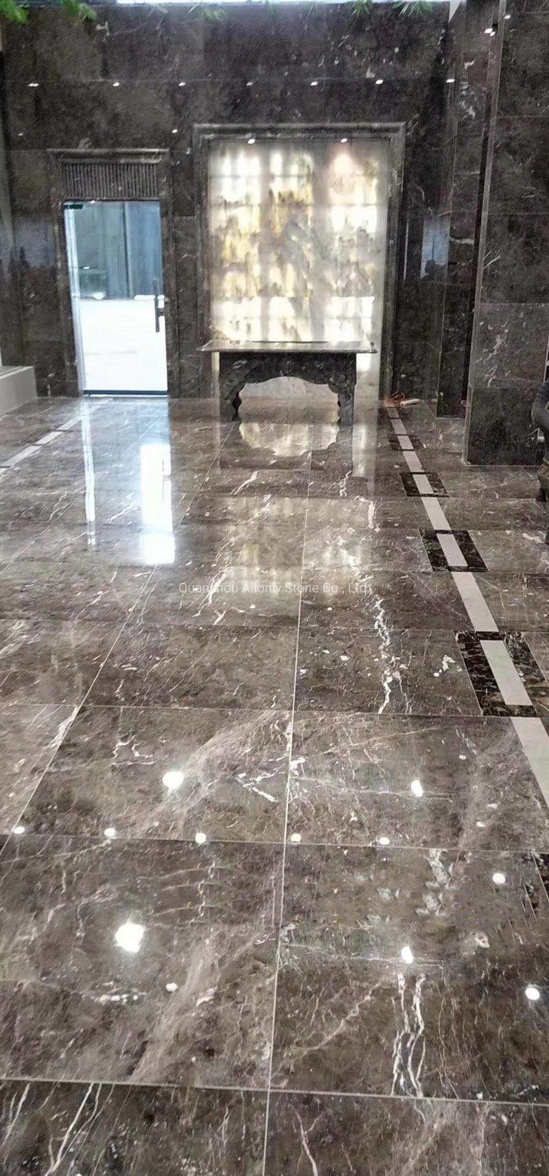 Wholesale Natural Cyprus Grey Marble Flooring Bathroom Wall Stone Tile