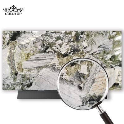 Grateful Romantic Cold Emerald Natural Marble for Kitchen Top Decoration