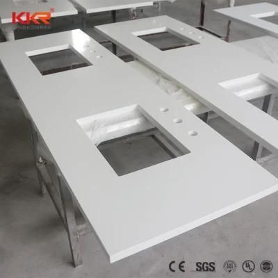 American Size in Customized Stone Artificial Calacatta Solid Surface with Black Veins Counter Tops Bathroom Vanity Top Countertops