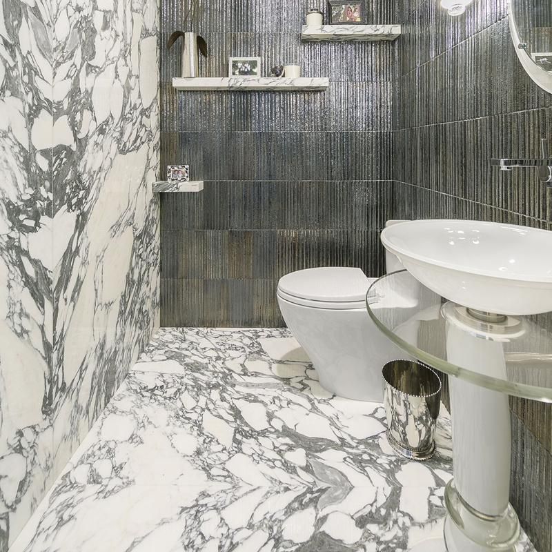 Polished Arabescato White Marbe Tile for Interior Wall Flooring Design