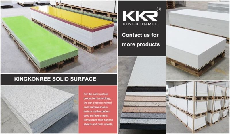 Kkr Solid Surface Big Slab Artificial Stone Modified Solid Surface Wall Panel